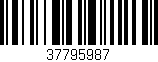 Código de barras (EAN, GTIN, SKU, ISBN): '37795987'