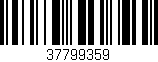 Código de barras (EAN, GTIN, SKU, ISBN): '37799359'