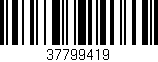 Código de barras (EAN, GTIN, SKU, ISBN): '37799419'