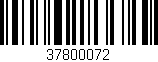 Código de barras (EAN, GTIN, SKU, ISBN): '37800072'