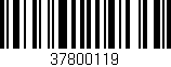 Código de barras (EAN, GTIN, SKU, ISBN): '37800119'