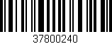 Código de barras (EAN, GTIN, SKU, ISBN): '37800240'