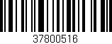Código de barras (EAN, GTIN, SKU, ISBN): '37800516'