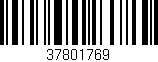 Código de barras (EAN, GTIN, SKU, ISBN): '37801769'