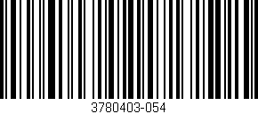 Código de barras (EAN, GTIN, SKU, ISBN): '3780403-054'