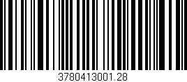 Código de barras (EAN, GTIN, SKU, ISBN): '3780413001.28'