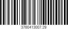 Código de barras (EAN, GTIN, SKU, ISBN): '3780413007.29'