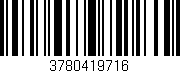 Código de barras (EAN, GTIN, SKU, ISBN): '3780419716'