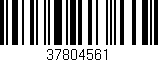 Código de barras (EAN, GTIN, SKU, ISBN): '37804561'