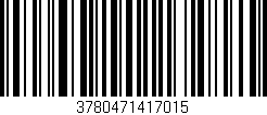 Código de barras (EAN, GTIN, SKU, ISBN): '3780471417015'