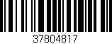 Código de barras (EAN, GTIN, SKU, ISBN): '37804817'