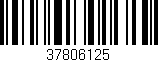 Código de barras (EAN, GTIN, SKU, ISBN): '37806125'
