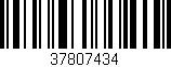 Código de barras (EAN, GTIN, SKU, ISBN): '37807434'