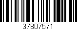 Código de barras (EAN, GTIN, SKU, ISBN): '37807571'