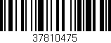 Código de barras (EAN, GTIN, SKU, ISBN): '37810475'