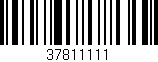 Código de barras (EAN, GTIN, SKU, ISBN): '37811111'