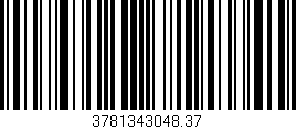 Código de barras (EAN, GTIN, SKU, ISBN): '3781343048.37'