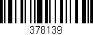 Código de barras (EAN, GTIN, SKU, ISBN): '378139'