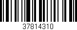 Código de barras (EAN, GTIN, SKU, ISBN): '37814310'