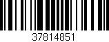 Código de barras (EAN, GTIN, SKU, ISBN): '37814851'