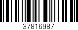 Código de barras (EAN, GTIN, SKU, ISBN): '37816987'