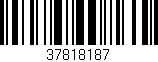 Código de barras (EAN, GTIN, SKU, ISBN): '37818187'