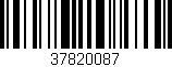 Código de barras (EAN, GTIN, SKU, ISBN): '37820087'