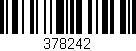 Código de barras (EAN, GTIN, SKU, ISBN): '378242'