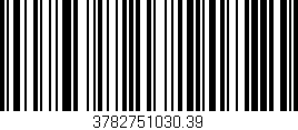 Código de barras (EAN, GTIN, SKU, ISBN): '3782751030.39'