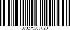 Código de barras (EAN, GTIN, SKU, ISBN): '3782752001.28'