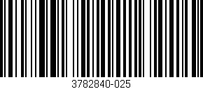 Código de barras (EAN, GTIN, SKU, ISBN): '3782840-025'