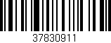 Código de barras (EAN, GTIN, SKU, ISBN): '37830911'