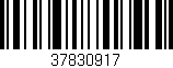Código de barras (EAN, GTIN, SKU, ISBN): '37830917'