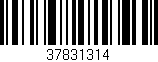 Código de barras (EAN, GTIN, SKU, ISBN): '37831314'