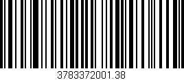 Código de barras (EAN, GTIN, SKU, ISBN): '3783372001.38'