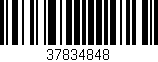 Código de barras (EAN, GTIN, SKU, ISBN): '37834848'