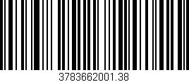 Código de barras (EAN, GTIN, SKU, ISBN): '3783662001.38'