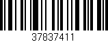 Código de barras (EAN, GTIN, SKU, ISBN): '37837411'