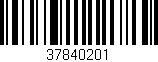 Código de barras (EAN, GTIN, SKU, ISBN): '37840201'