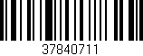 Código de barras (EAN, GTIN, SKU, ISBN): '37840711'