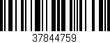 Código de barras (EAN, GTIN, SKU, ISBN): '37844759'