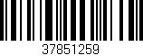 Código de barras (EAN, GTIN, SKU, ISBN): '37851259'