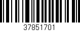 Código de barras (EAN, GTIN, SKU, ISBN): '37851701'