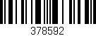 Código de barras (EAN, GTIN, SKU, ISBN): '378592'