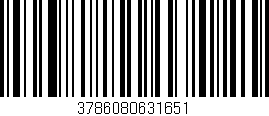 Código de barras (EAN, GTIN, SKU, ISBN): '3786080631651'