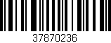 Código de barras (EAN, GTIN, SKU, ISBN): '37870236'