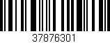 Código de barras (EAN, GTIN, SKU, ISBN): '37876301'