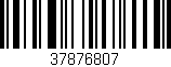 Código de barras (EAN, GTIN, SKU, ISBN): '37876807'