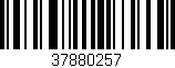 Código de barras (EAN, GTIN, SKU, ISBN): '37880257'