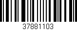 Código de barras (EAN, GTIN, SKU, ISBN): '37881103'